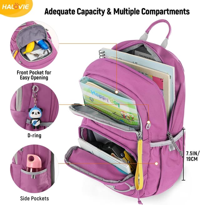 Detalle de HALOVIE Wanderrucksack Kinder 12 l