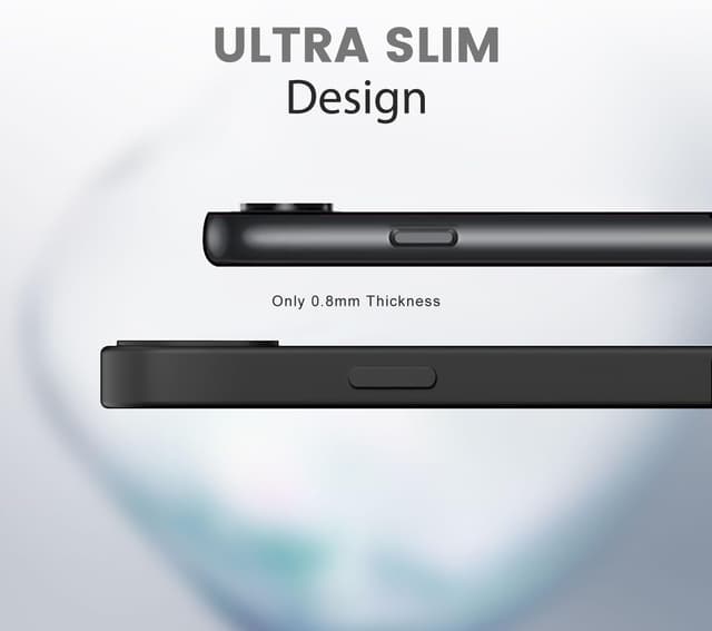 Thumbnail 2 de Tenphone Coque iPhone 16E 2025 Étui TPU Noir