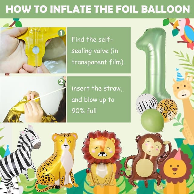 Thumbnail 6 de Konoz Wild One Geburtstag Deko 1. Geburtstag