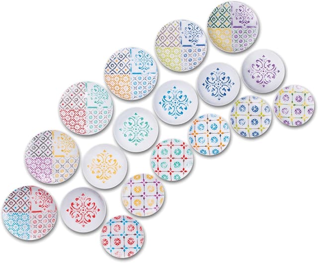 Thumbnail 1 de Excelsa Juego de Vajilla Mayólicas de Porcelana 18 Piezas 🍽