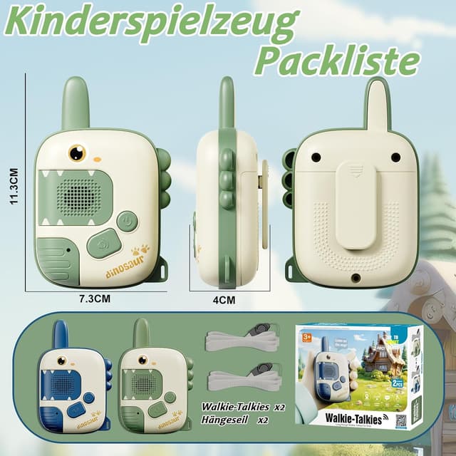 Detalle 2 de Dinosaurier Walkie-Talkie Kinder ab 3 Jahren