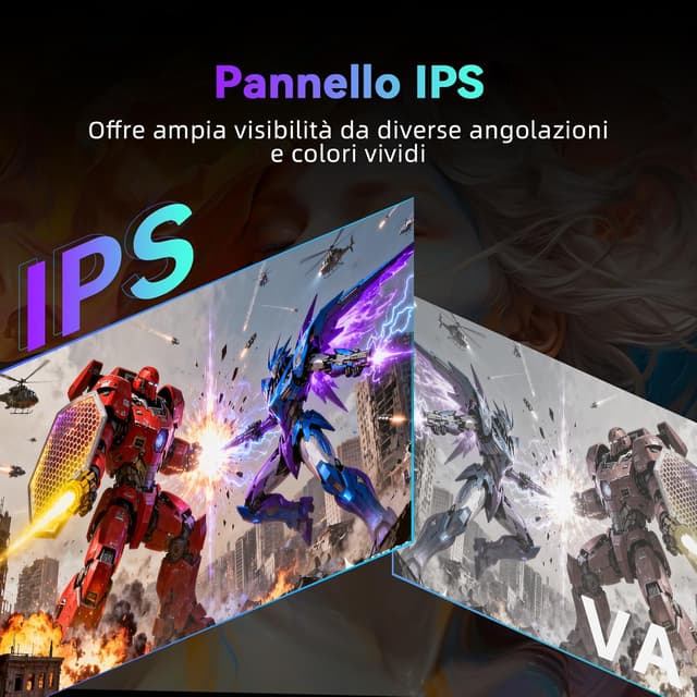 Detalle 2 de KTC Gaming Monitor 24 pollici FHD 144Hz/120Hz con pannello IPS e protezione luce blu