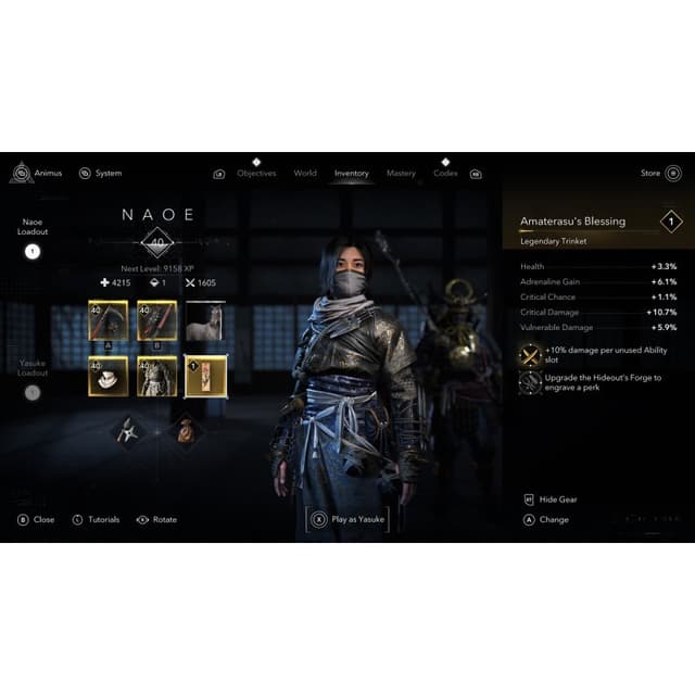 Detalle de Ubisoft Assassin's Creed Shadows SWITCH 2