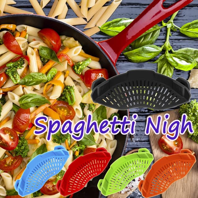 Thumbnail 4 de AUOON Clip On Strainer Silicone for All Pots and Pans 🍽