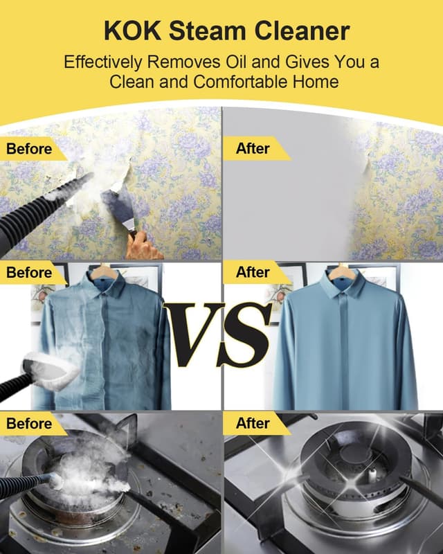 Detalle 1 de KOK Pulitore a vapore portatile 105 ℃