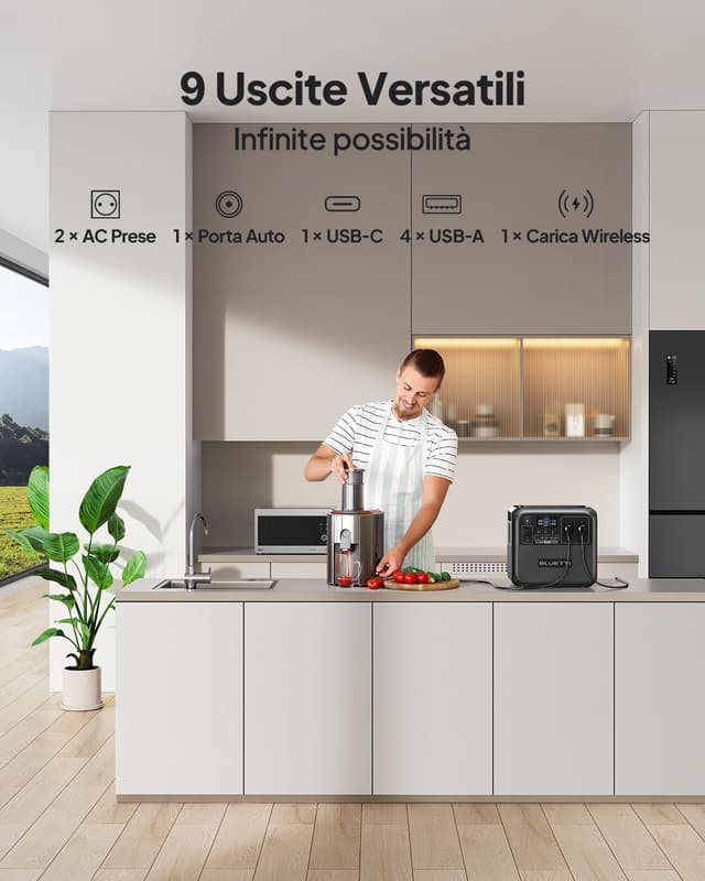 Thumbnail 2 de BLUETTI AC180 generatore portatile 1152Wh con 1800W AC ⚡