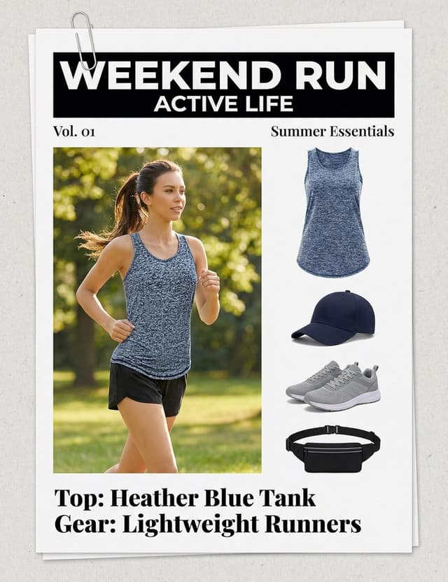 Detalle de Women’s loose fit workout tank tops (racerback) with UPF50+ mesh backless design, S–3XL