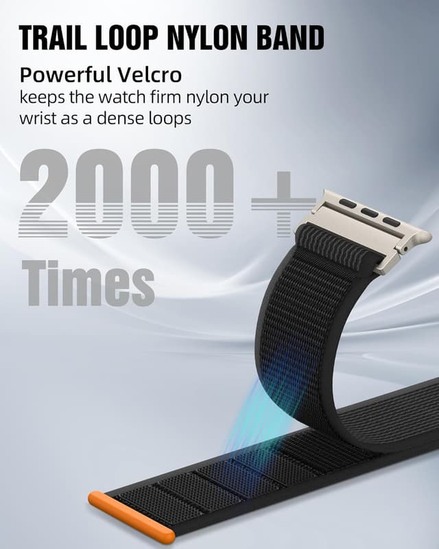 Detalle 2 de Higgs Trail Loop Nylon Armband für Apple Watch 49–42mm