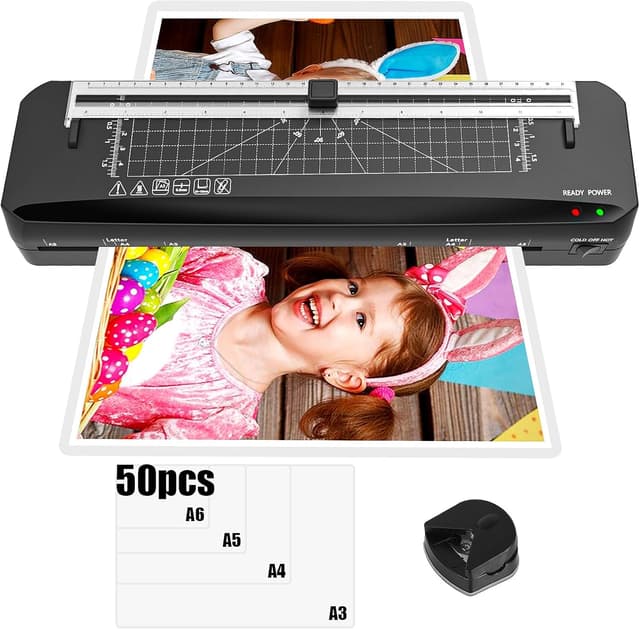 Detalle de Plastificatrice A3 con riscaldamento rapido