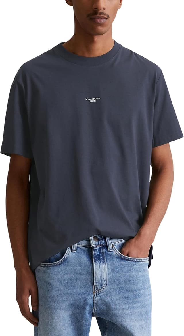 Thumbnail 6 de Marc O’Polo Denim Herren T‑Shirt aus Bio-Baumwolle mit Rundhalsausschnitt