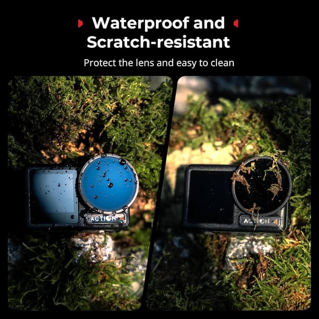 Detalle de SmallRig ND-Filter-Set für DJI Osmo Action 5 Pro/Action 4 (5-teilig) – CPL, FS ND8/ND16/ND32 & Silikon-Linsenabdeckung