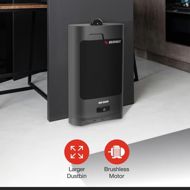 Detalle 2 de Gearwiz 1400W Touchless Automatic Vacuum Dustpan (Motion Sensor, Hands-Free) for Pet Hair & Debris