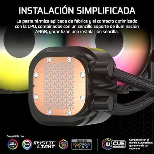 Thumbnail 2 de CORSAIR Nautilus 360 RS ARGB Refrigeración líquida 360 mm 💻