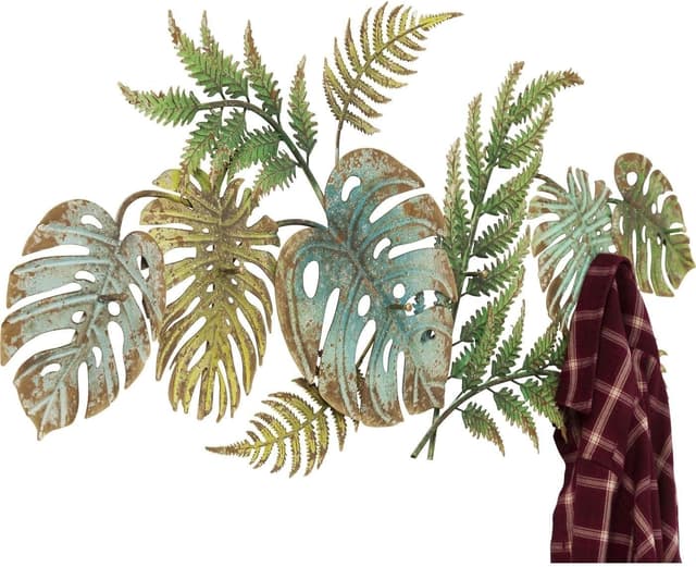 Detalle de Appendiabiti Kare Design Jungle Party verde/marrone con 6 ganci (stile giungla)