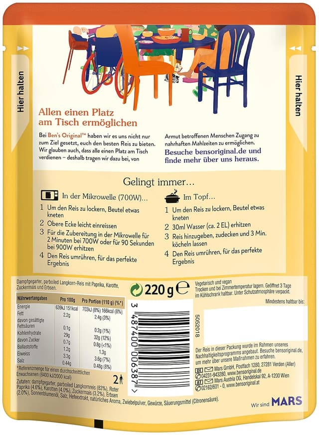 Thumbnail 2 de BEN'S ORIGINAL Express Reis Risi Bisi 6 x 220g 🍚