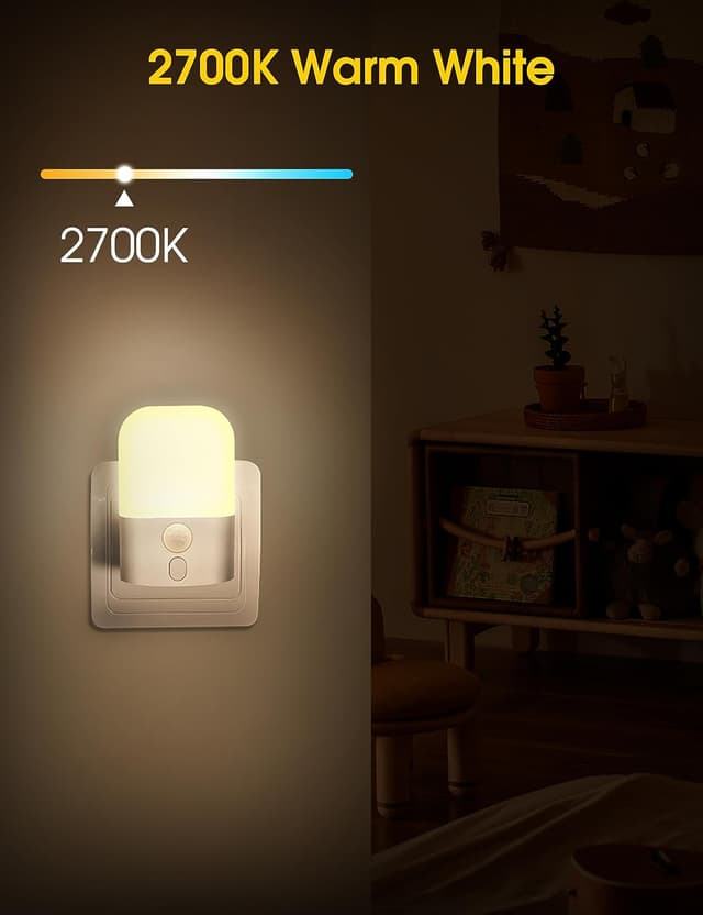 Detalle de Emeritpro Nachtlicht Steckdose 5 Stufen 2er