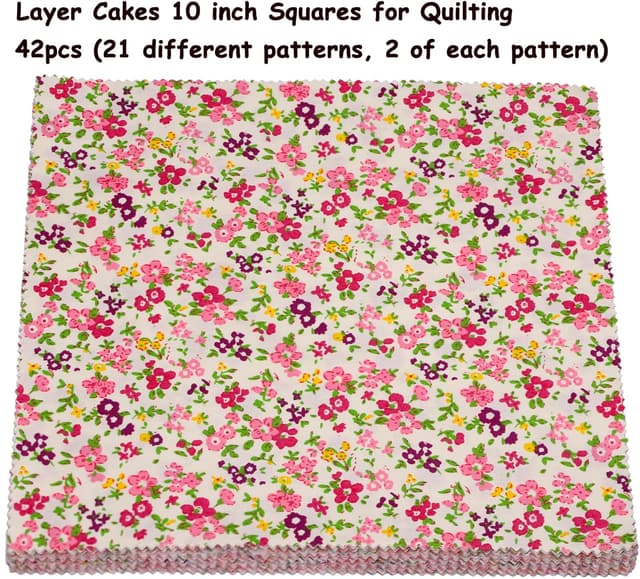 Thumbnail 3 de Hanjunzhao 42Pcs Layer Cakes 10 inch Squares Quilting