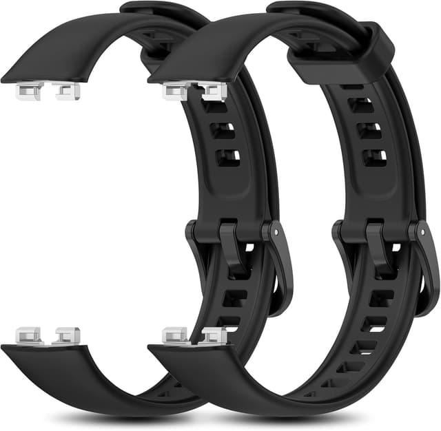 Detalle de Xisair 2-Pack Silicone Replacement Bands for Huawei Band 8/9/10 (Sport Strap)