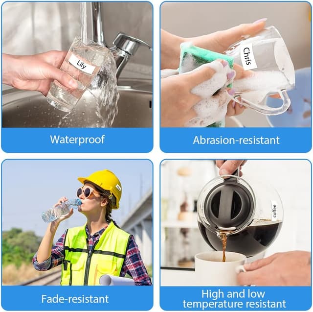 Detalle 1 de OFFCUP Ruban 12 mm Dymo Letratag