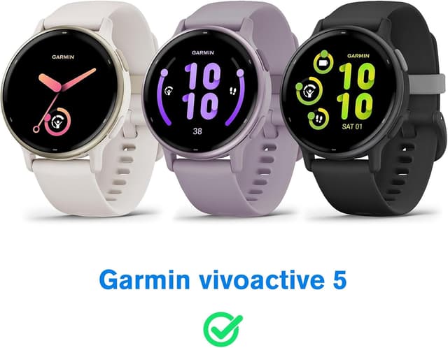 Detalle de FINTIE 3-Pack Screen Protector for Garmin Vivoactive 5 (Soft TPU Case Cover)