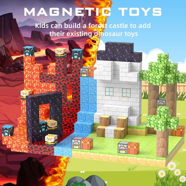 Detalle 2 de MAGFORMERS 100pcs - Bloques Magnéticos Creativos para Niños 🧩