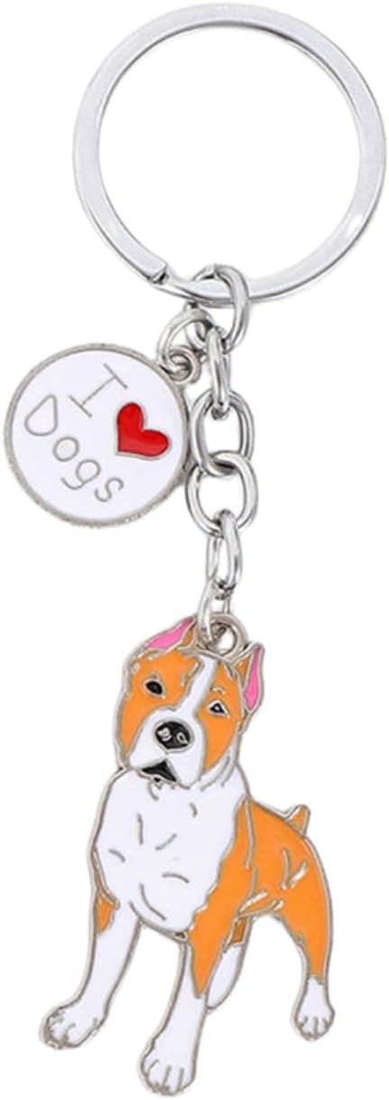 Detalle de BT Bear Dog Keychain & Metal Dog ID Tag Keyring (10 cm, one metal charm)