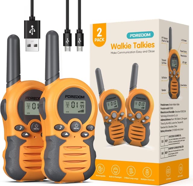 Imagen de FOREDOM Walkie Talkie Kinderset 3 km Reichweite en OfertitasTOP
