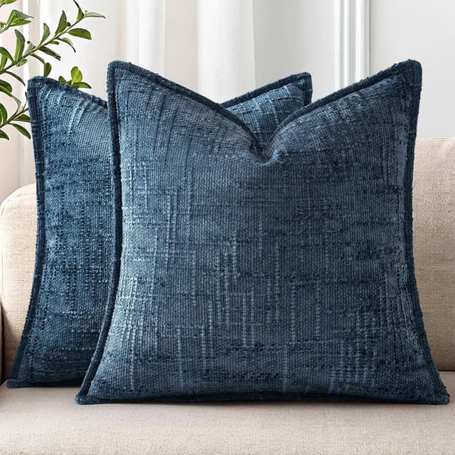 Detalle de DecorUhome Chenille Throw Pillow Covers 22x22