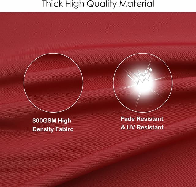 Detalle de PRIMEPATIO Prime Patio outdoor garden chair cushions set of 2 (thick 7cm, red) for dining chairs