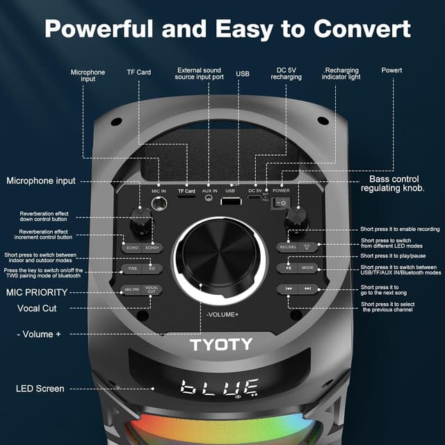 Thumbnail 5 de JBL Portable Bluetooth Speaker 100W Big Powerful Boombox 🎵