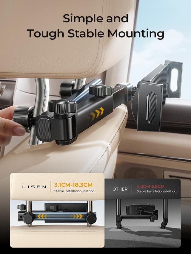 Thumbnail 6 de LISEN 3-in-1 Car Tablet Holder