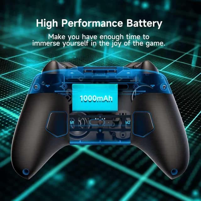 Detalle de UHM PC Controller Wireless Gamepad G5 – kabellos per Bluetooth, 2,4G und Switch-Mode mit 6-Achsen-Gyro