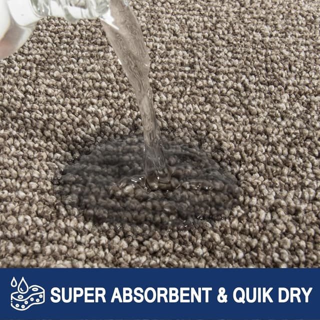 Detalle de FCSDETAIL Dirt Trapper indoor door mat (50 x 80 cm) – machine washable, non-slip entrance rug