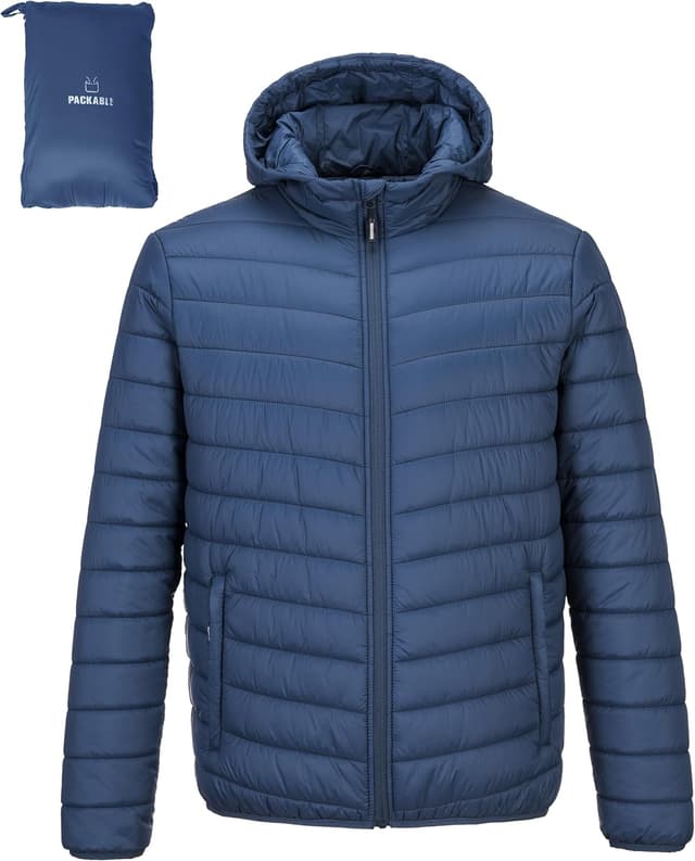 Detalle de Outdoor Ventures Herren Steppjacke Wasserdicht