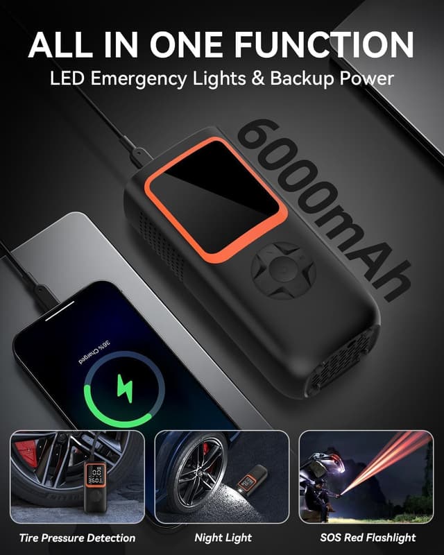 Thumbnail 5 de Compresor Aire Portátil 6000mAh 150 PSI