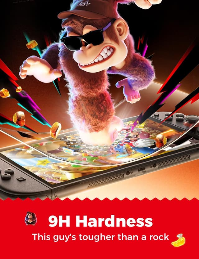 Thumbnail 4 de MAGIC JOHN 2 Pack Screen Protector for Nintendo Switch 7.9"