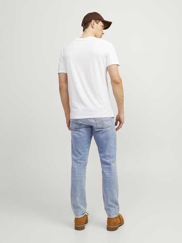 Detalle de Jack & Jones Herren Relaxed Fit Jeans JJICHRIS JJORIGINAL SBD 920 NOOS in Blue Denim (Knöchellänge)