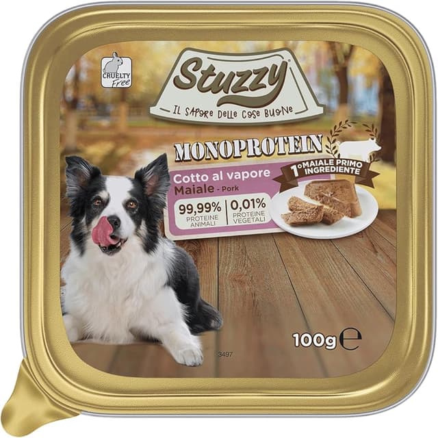 Detalle de Stuzzy Monoprotein Cerdo 16x100 g para perros