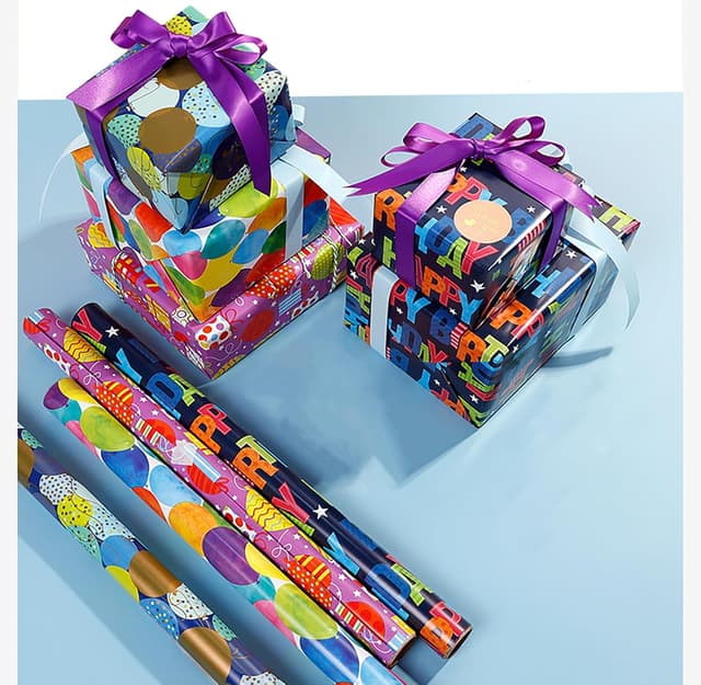 Thumbnail 2 de Trrrioosy Geschenkpapier 4 Rollen 43 cm breit