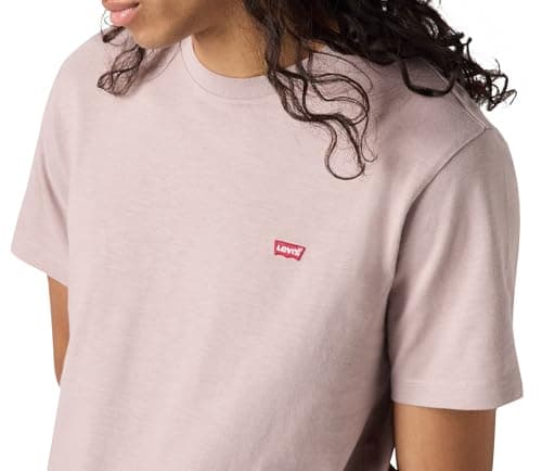 Detalle de Camiseta Levi's SS Original Housemark tee en Purple Dove (talla M) para hombre