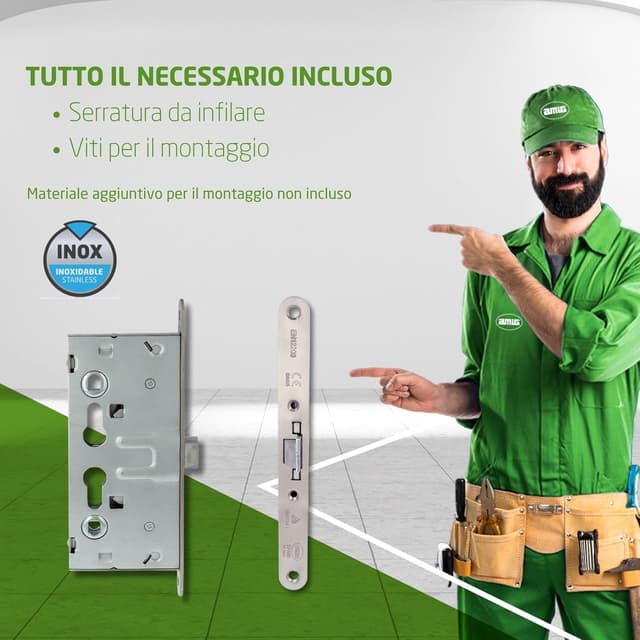 Thumbnail 4 de Amig 6572 serratura per porte antincendio 65x72 mm