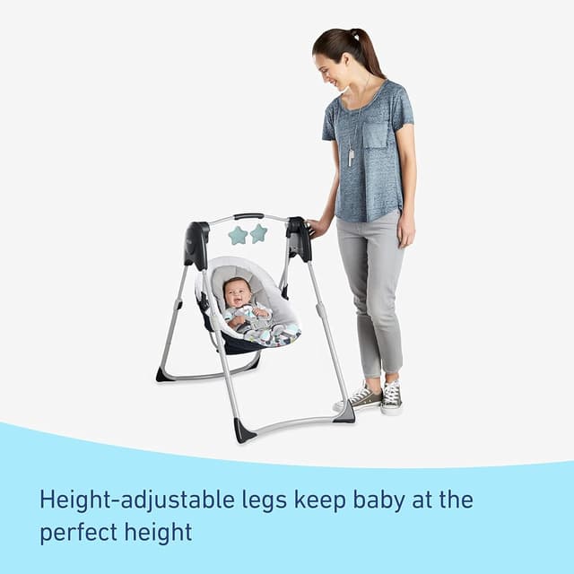 Thumbnail 5 de Graco Slim Spaces Compact Baby Swing Reign