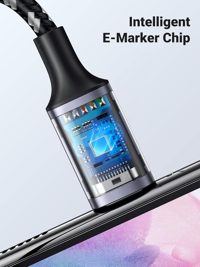 Detalle de UGREEN USB C to USB C Charger Cable 60W 1M ⚡