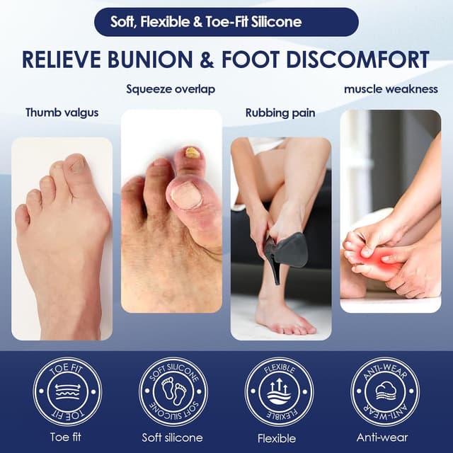 Detalle 1 de Bodiiwuliu correcteur hallux valgus 6 pièces