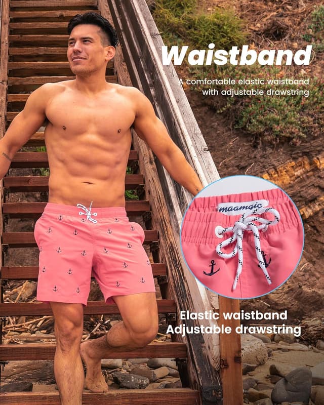 Detalle 1 de MaaMgic Men's Quick Dry Swim Shorts S–XXL