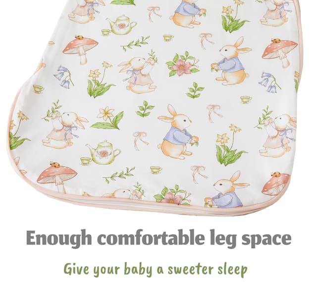 Detalle de Chilsuessy Baby Schlafsack 1,5 Tog im 2er-Set aus 100% Baumwolle (Ganzjahresschlafsack) – Winterdesign, 84 cm, 12–18 Monate