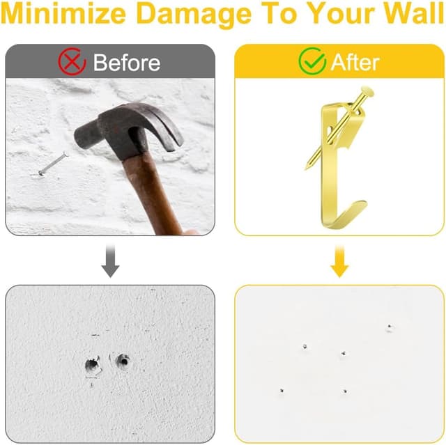 Thumbnail 2 de vsshe Accroches tableau 50 pièces 30 lb