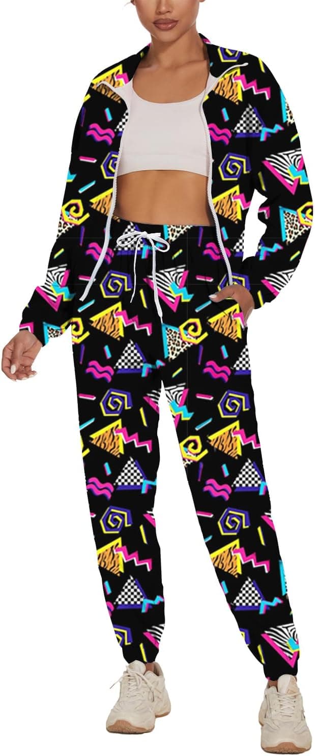 Detalle de UOUA Color Block 2-Piece Tracksuit Set