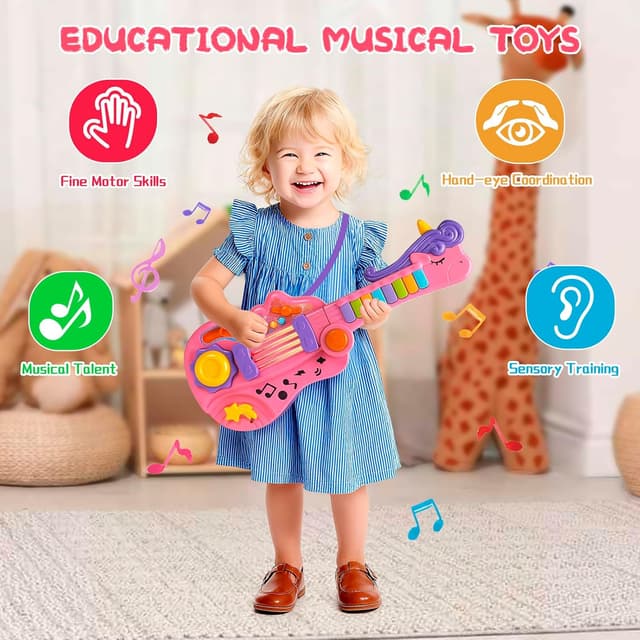 Thumbnail 1 de Shayson Kids Guitar Toy 3-in-1
