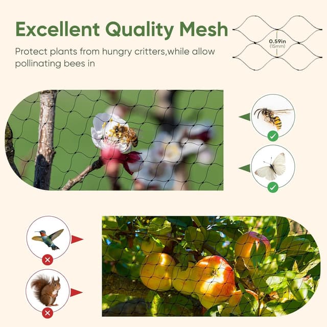 Detalle 2 de MAIYADUO Vogelnetz 4 x 5 m